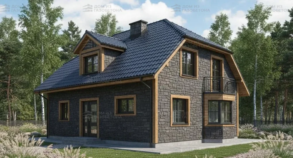 Проект Двухэтажный дом 12 на 11, 168 м2