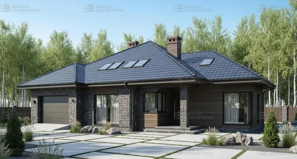 Проект Двухэтажный дом 17 на 13, 168 м2