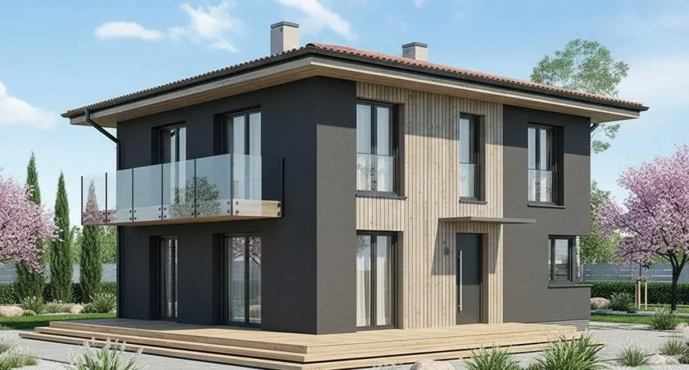 Проект Двухэтажный дом 9 на 10, 121 м2