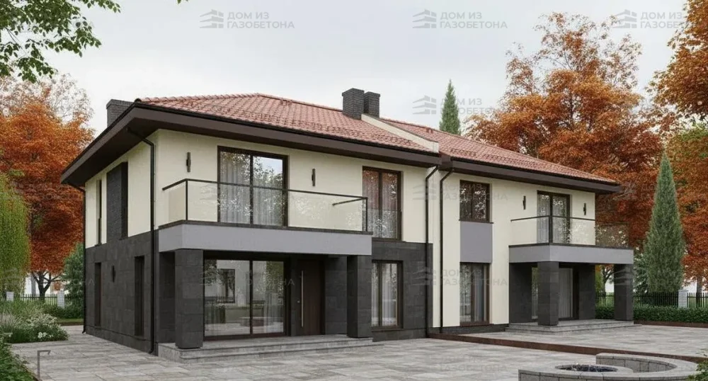 Проект Двухэтажный дом 20 на 12, 172 м2