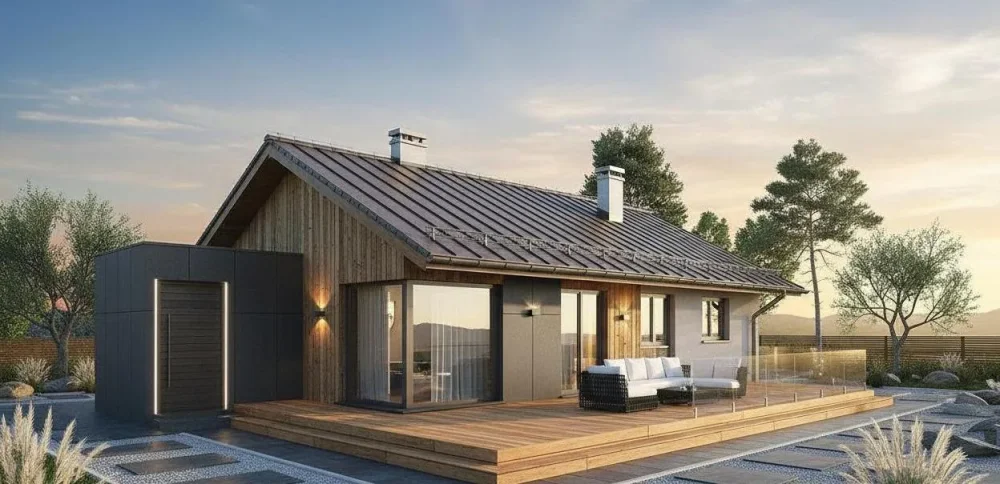 Проект Одноэтажный дом 11 на 22, 157 м2